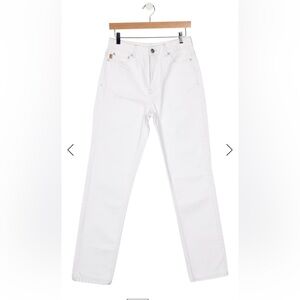 Ganni White Straight Leg Jeans
